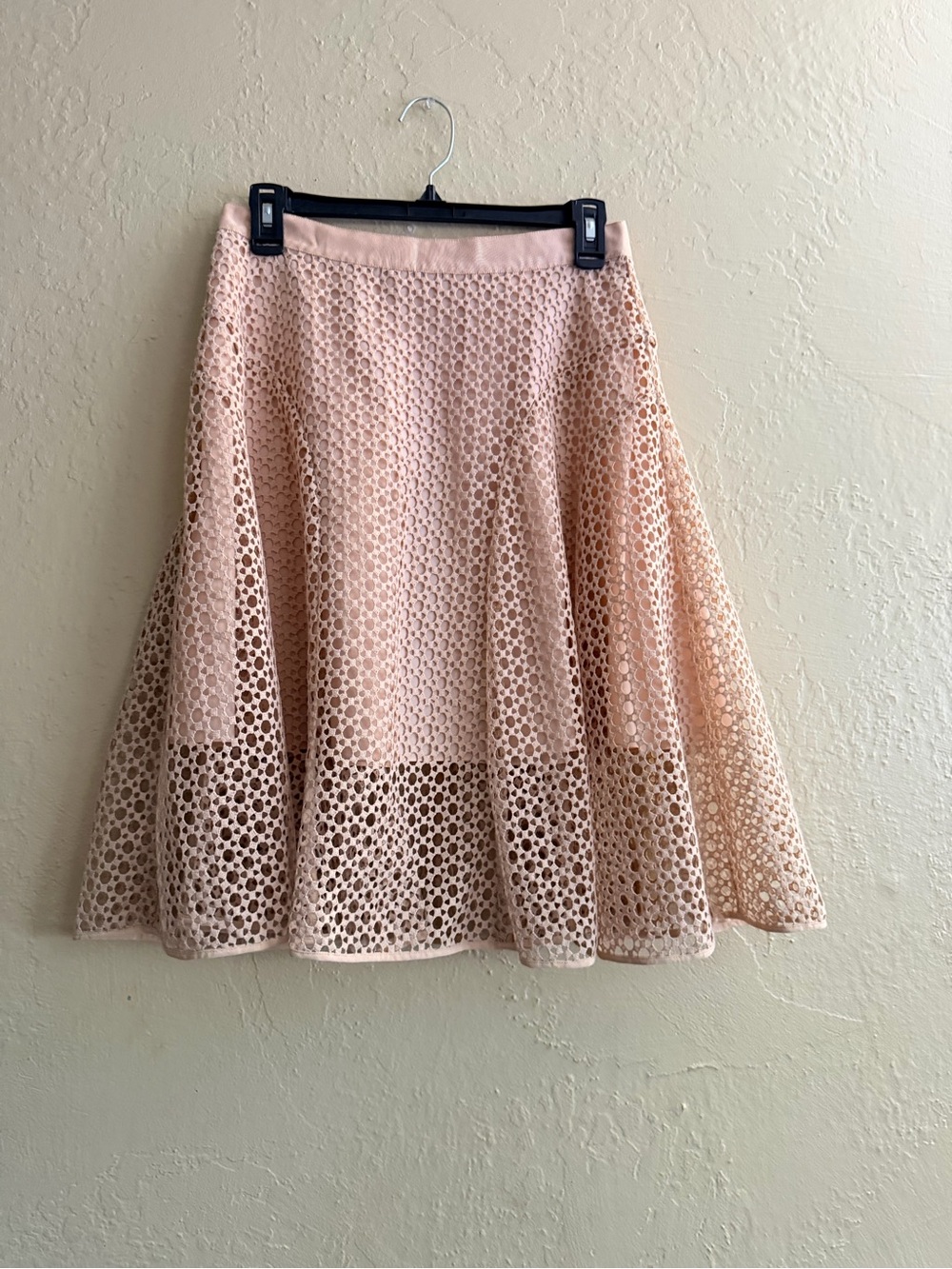 Club Monaco Tan Lace A-Line Skirt
